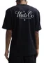 Camiseta Masculina Wats Over Script Manga Curta Estampada - Preto