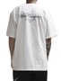 Camiseta Masculina Wats Oversized Clean Manga Curta Estampada - Branco