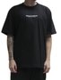 Camiseta Masculina Wats Oversized Gothic Manga Curta Estampada - Preto