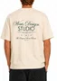 Camiseta Masculina Wats Oversized Studio Manga Curta Estampada - Off White