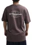 Camiseta Masculina Wats Worldwide Manga Curta Estampada - Marrom