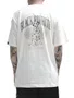 Camiseta Masculino Baw Dog Person Manga Curta Estampada - Off White