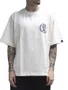 Camiseta Masculino Baw Oversized Classy Manga Curta Estampada - Off White