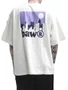 Camiseta Masculino Baw Oversized Inward City Manga Curta Estampada - Off White