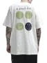 Camiseta Masculino Baw Regular Steps Baw X Smiley Manga Curta Estampada - Off White