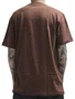 Camiseta Masculino Blunt Lettering B Manga Curta Estampada - Marrom