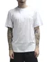Camiseta Masculino HB Basica Vazado Manga Curta Estampada - Off White