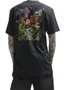 Camiseta Masculino Lost Run Color Manga Curta Estampada - Preto