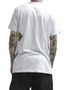 Camiseta Masculino Lost Saturn Zombie Manga Curta Estampada - Branco