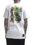 Camiseta Masculino Lost Zombie Crawling Manga Curta Estampada - Branco