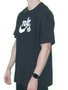 Camiseta Masculino Nike SB Logo Mens Manga Curta Estampada - Preto