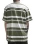 Camiseta Masculino Plano C Listrada Mini Logo - Branco Verde