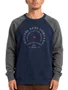 Camiseta Masculino Rip Curl Archy Manga Longa Estampado - Marinho/Chumbo