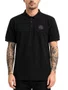 Camiseta Polo Masculina RC Wettie Manga Curta Estampada - Preto