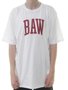 Camiseta Unissex Baw Athletic Manga Curta Estampada - Branco