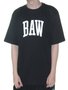 Camiseta Unissex Baw Athletic Manga Curta Estampada - Preto