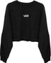 Camiseta Vans Feminino Flying V CrewCropped Manga Longa - Preto