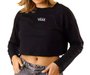 Camiseta Vans Feminino Flying V CrewCropped Manga Longa - Preto