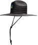 Chapeu de Palha Rusty para Praia Straw Lifeguard - Preto