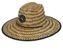 Chapéu de Palha Rusty Straw Lifeguard - Palha/Preto
