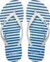 Chinelo Feminino Rip Curl Surf Stripe Listra - Branco/Azul