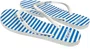 Chinelo Feminino Rip Curl Surf Stripe Listra - Branco/Azul