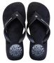 Chinelo Masculino Rip Curl Wettie Logo - Preto