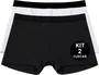 Cueca Boxer Freesurf Diver Kit 2 - Branco/Preto