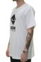 Camiseta Masculina Session Logo Clássico Manga Curta Estampada Gola Careca - Branco