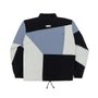 Jaqueta Masculina High Quarter Zip Block - Preto/Azul/Cinza