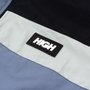Jaqueta Masculina High Quarter Zip Block - Preto/Azul/Cinza