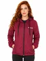 Jaqueta Feminina Flo Waves Icon Manga Longa Quebra Vento - Vinho