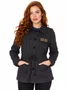 Jaqueta Feminina Juicy Parca Manga Longa Aberta - Preto