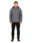 Jaqueta Masculina Session Bomber Com Touca 04 - Cinza Escuro