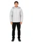 Jaqueta Masculina Session Bomber Com Touca 05 - Cinza Claro