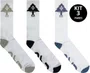 Kit 3 Meias LRG Unissex Tree crew - Branco