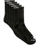 Kit Meia Rip Curl Brand Crew 5 Pares - Preto