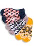 Kit Meia Vans Invisivel Geo mix C/3 Pares  - Diversas 