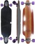 Longboard Montado Hondar Freeride - Madeira/Roxo