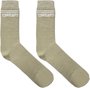Meia Baw unissex Basic Digital Essentials 100% Algodão bege - Off White
