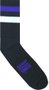 Meia Baw unissex Bawllege 2014 skateboards 100% Algodão - Preto Azul