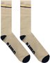 Meia Baw unissex Stripes Academics 100% Algodão bege - Off White