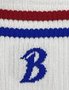 Meia Bazon Cano Medio Listra Logo - Branco/Azul/Vermelho