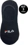 Meia Fila Cano Invisível Kit/3 Pares Feminino 34-38 Sapatilha - Preto