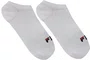 Meia Fila Cano Invisível Kit/3 Pares Mistas 39-43 Masculino - Preto/Mescla/Branco
