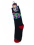 Meia Gnarly Boia Ete - Preto/Vermelho