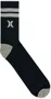 Meia Masculina Hurley Cano Medio Canaletado - Preto