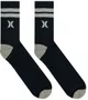 Meia Masculina Hurley Cano Medio Canaletado - Preto