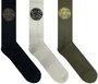 Meia Rip Curl Unissex Premium Cano Longo Kit c/3 - Multi Color