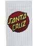 Meia Santa Cruz Classic Dot Algodão Cano Longo - Branco
